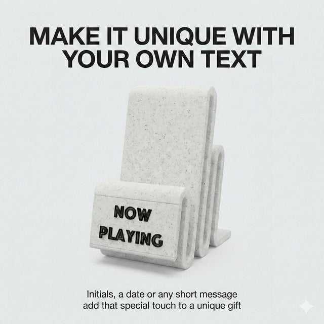 Marble Vinyl Record Stand – Modern 3D Printed Faux Stone Album Display