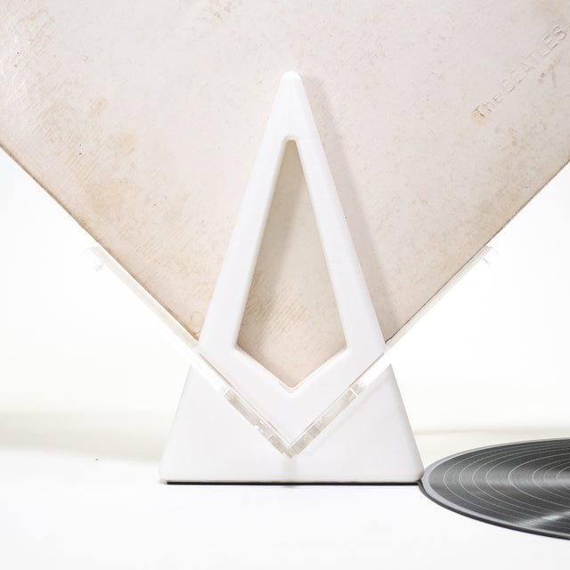 Vinyl Record Storage Display Holder - White