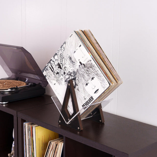 Vinyl Record Desktop Shelf - Black