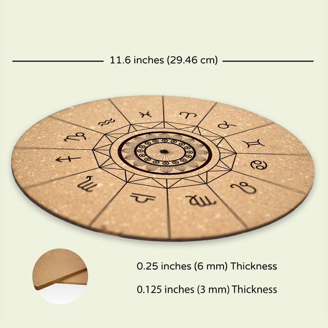 Zodiac Turntable Slipmat - Audiophile-Grade Cork | Quetzal Studio - Quetzal Studio