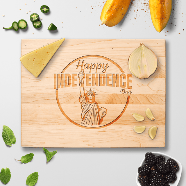 Personalized Cutting Board - Independence - Maple, Cherry or Walnut - Quetzal Studio