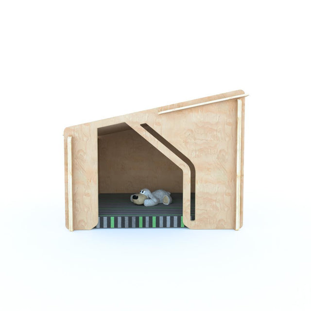 Wooden Pet House - Personalized Modern Crate - Quetzal Studio
