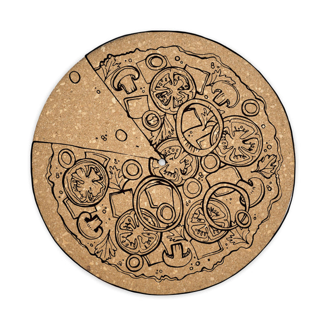 Pizza Turntable Slipmat - Audiophile-Grade Cork | Quetzal Studio - Quetzal Studio