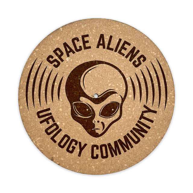 Aliens Turntable Slipmat - Audiophile-Grade Cork | Quetzal Studio - Quetzal Studio