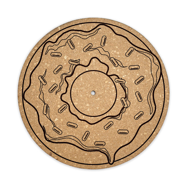 Donut Turntable Slipmat - Audiophile-Grade Cork | Quetzal Studio - Quetzal Studio