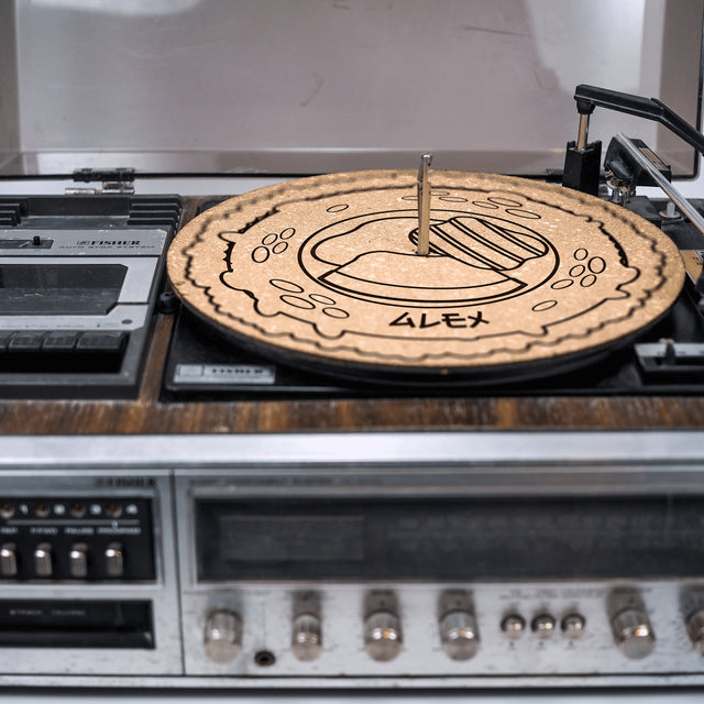 Sushi Cork Turntable Slipmat | Enhanced Static-Repellant Audiophile Vinyl Accessory | Quetzal Studio