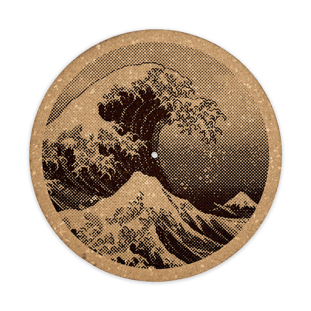 Wave Cork Turntable Slipmat | Enhanced Static-Repellant Audiophile Vinyl Accessory | Quetzal Studio