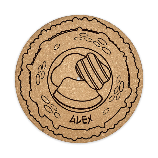Sushi Cork Turntable Slipmat | Enhanced Static-Repellant Audiophile Vinyl Accessory | Quetzal Studio