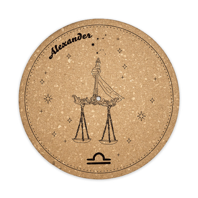 Libra Cork Turntable Slipmat | Enhanced Static-Repellant Audiophile Vinyl Accessory | Quetzal Studio