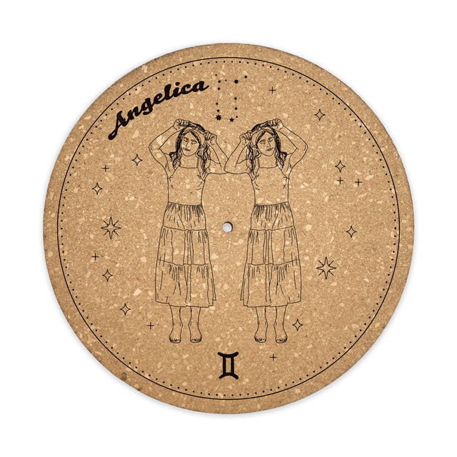 Gemini Cork Turntable Slipmat | Enhanced Static-Repellant Audiophile Vinyl Accessory | Quetzal Studio