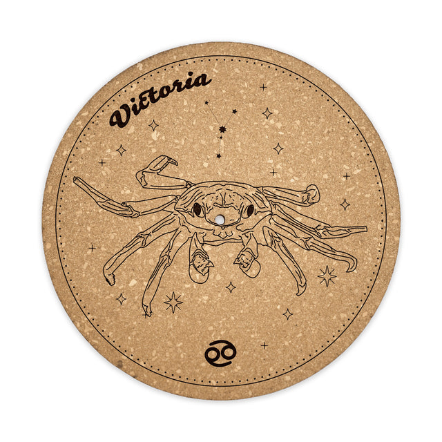 Cancer Cork Turntable Slipmat | Enhanced Static-Repellant Audiophile Vinyl Accessory | Quetzal Studio
