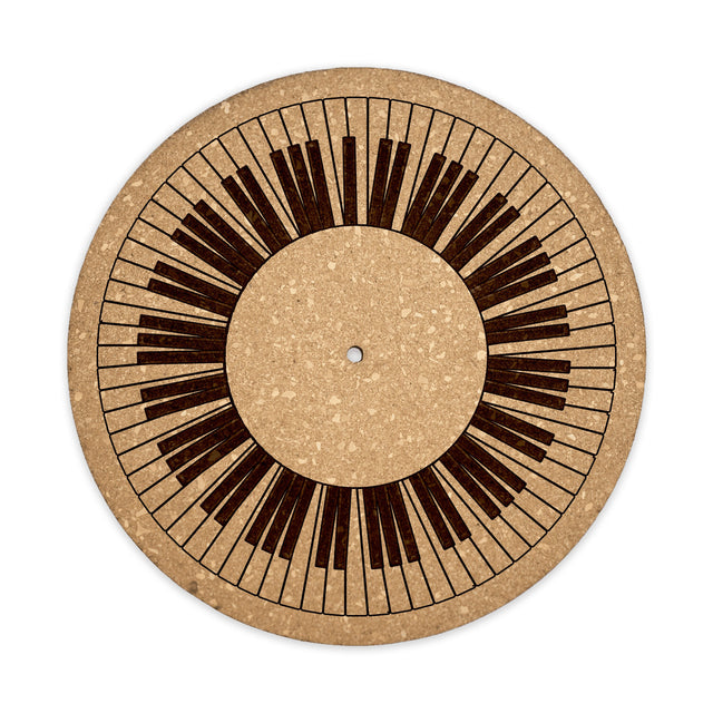 Piano Cork Turntable Slipmat | Enhanced Static-Repellant Audiophile Vinyl Accessory | Quetzal Studio
