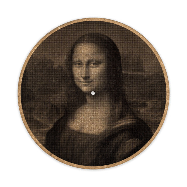 Monalisa Cork Turntable Slipmat | Enhanced Static-Repellant Audiophile Vinyl Accessory | Quetzal Studio