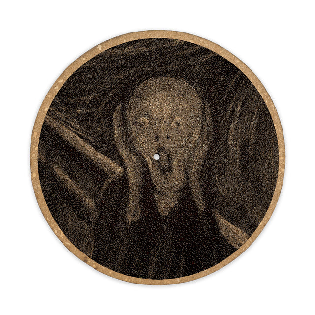 The Scream Cork Turntable Slipmat | Enhanced Static-Repellant Audiophile Vinyl Accessory | Quetzal Studio