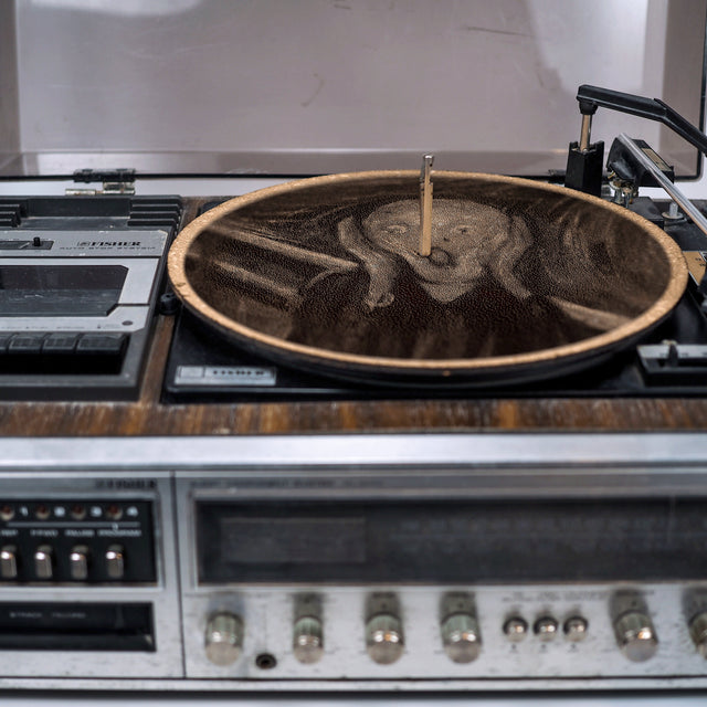 The Scream Cork Turntable Slipmat | Enhanced Static-Repellant Audiophile Vinyl Accessory | Quetzal Studio