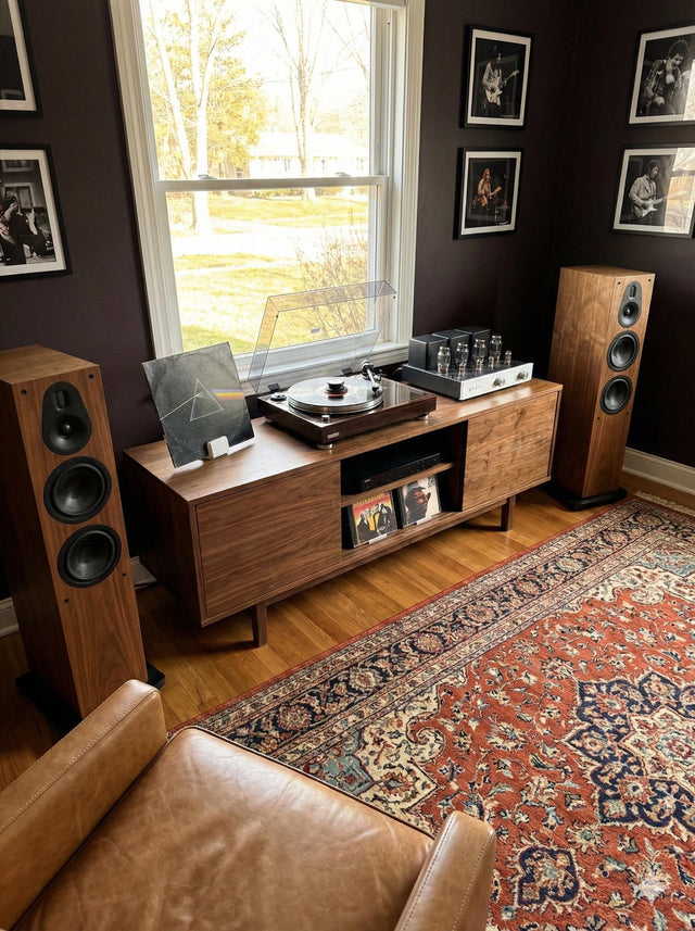 Marble Vinyl Record Stand – Modern 3D Printed Faux Stone Album Display