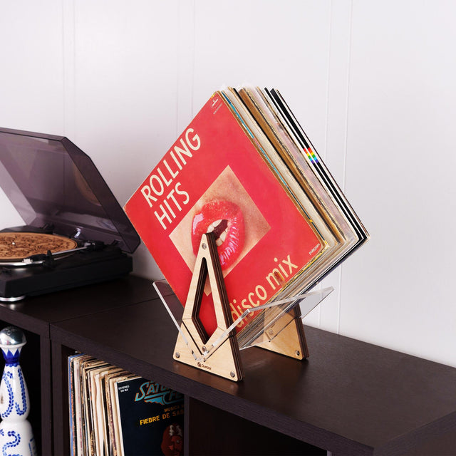 Vinyl Record Desktop Shelf