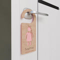 Personalized Wood and Felt Door Hanger - Boy or Girl - Quetzal Studio