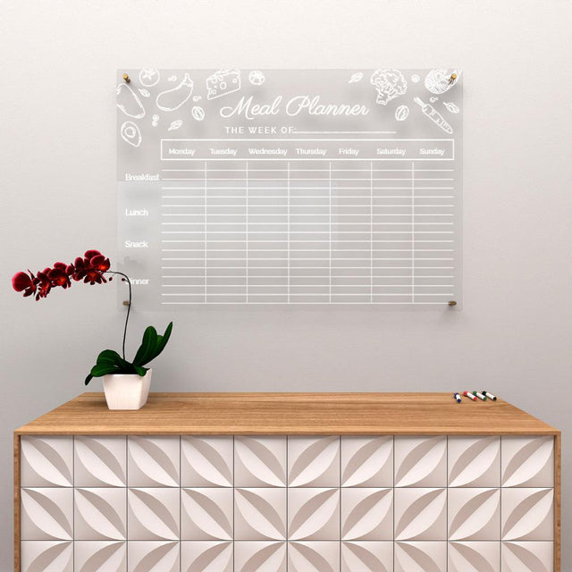 Acrylic Wall Calendar Planner - Meal Planner - Classic