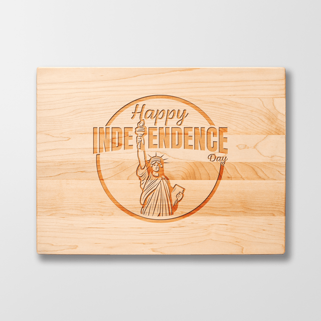 Personalized Cutting Board - Independence - Maple, Cherry or Walnut - Quetzal Studio