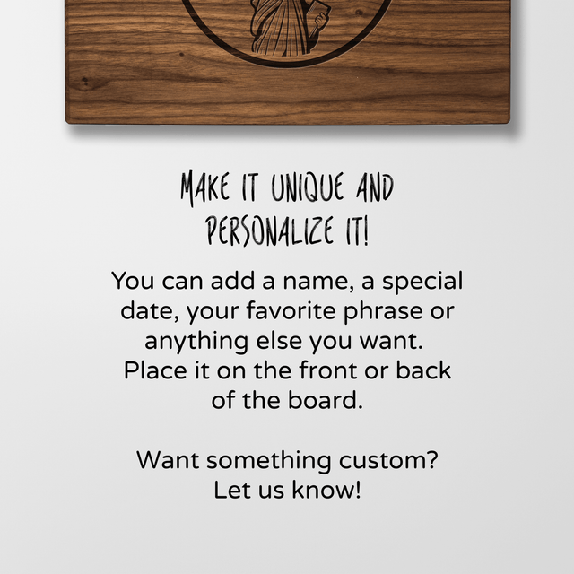 Personalized Cutting Board - Independence - Maple, Cherry or Walnut