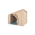 Wooden Pet House - Personalized Modern Crate - Quetzal Studio
