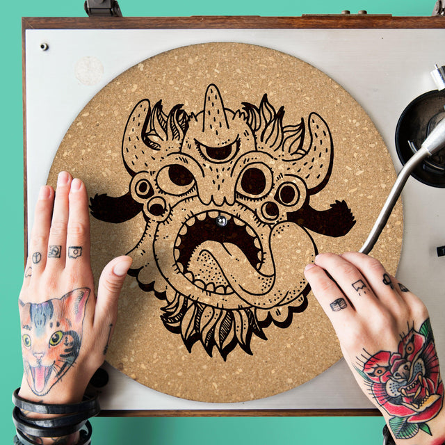 Monster Turntable Slipmat - Audiophile-Grade Cork | Quetzal Studio - Quetzal Studio