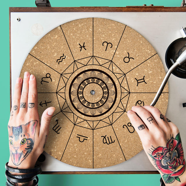 Zodiac Turntable Slipmat - Audiophile-Grade Cork | Quetzal Studio - Quetzal Studio