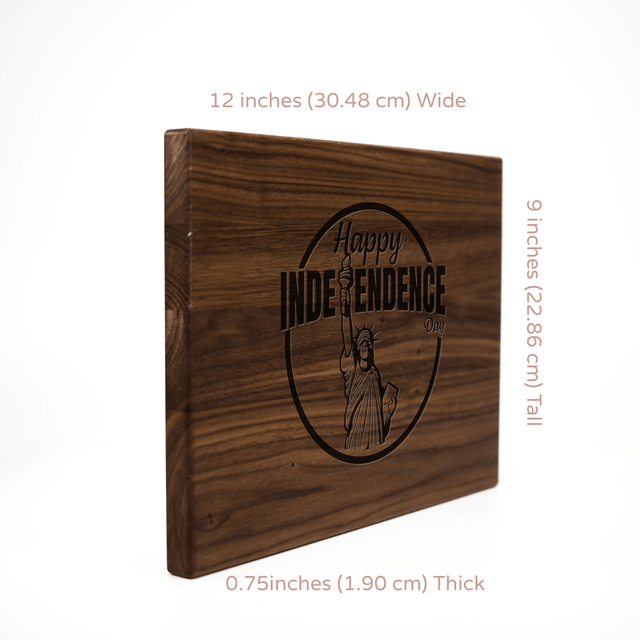 Personalized Cutting Board - Independence - Maple, Cherry or Walnut
