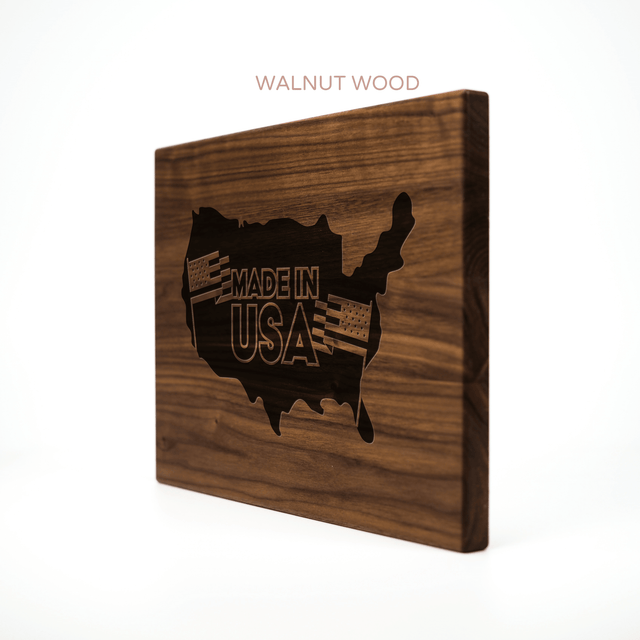 Personalized Cutting Board - Made In USA - Maple, Cherry or Walnut