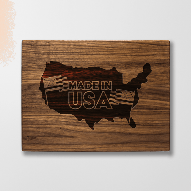 Personalized Cutting Board - Made In USA - Maple, Cherry or Walnut