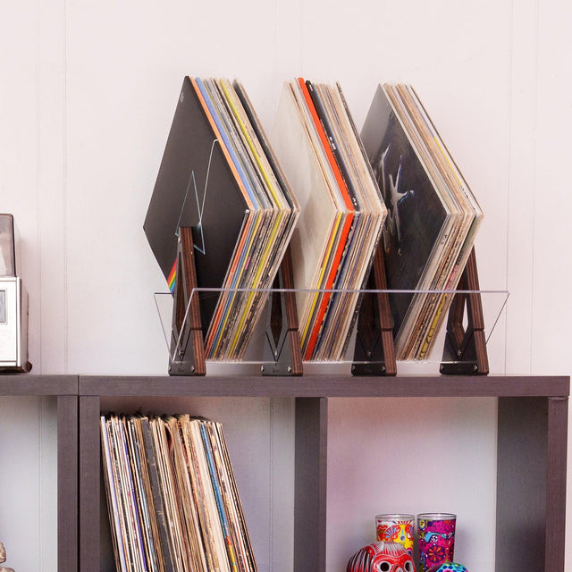 Vinyl Record Collection Display - Black - Quetzal Studio