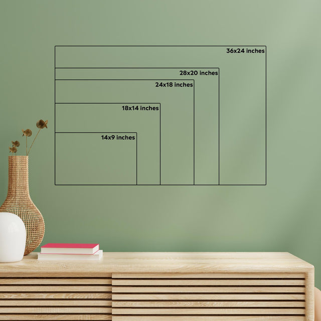 Wood & Acrylic Wall Calendar Planner - Monthly Daily - Drawings
