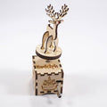 Rudolph Wooden Music Box | Christmas | Personalizable | Handmade in Texas | Quetzal Studio - Quetzal Studio