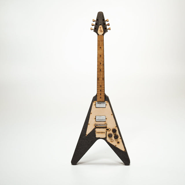 Flying V Mini Guitar and Amplifier -Personalized Electronic Mp3 Music Box.