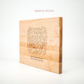 Personalized Cutting Board - Best Friends - Maple, Cherry or Walnut - Quetzal Studio