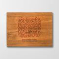 Personalized Cutting Board - Best Friends - Maple, Cherry or Walnut - Quetzal Studio
