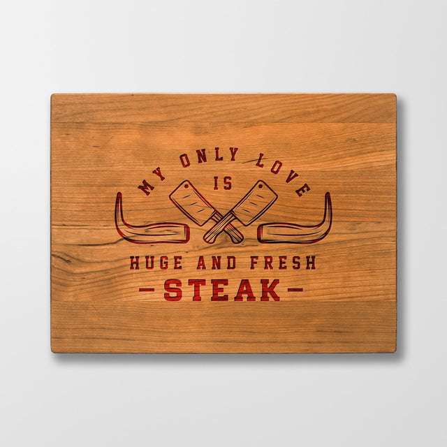 Personalized Cutting Board - My Only Love - Maple, Cherry or Walnut