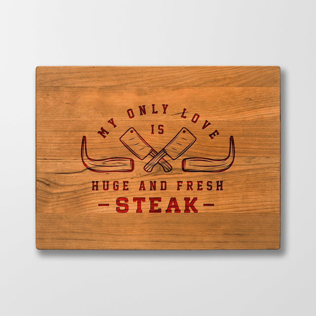 Personalized Cutting Board - My Only Love - Maple, Cherry or Walnut - Quetzal Studio