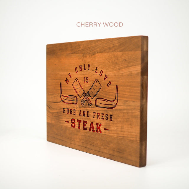 Personalized Cutting Board - My Only Love - Maple, Cherry or Walnut - Quetzal Studio