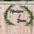 Couples Names Decorative Wood Wall Sign - Quetzal Studio