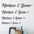 Couples Names Decorative Wood Wall Sign - Quetzal Studio