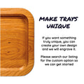 Hardwood Catch All Valet Tray - Last Name - Quetzal Studio