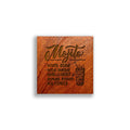 Personalized Wood Coaster Set - Cocktail Recipes - Quetzal Studio