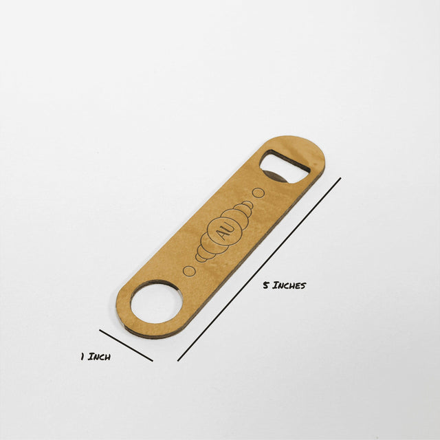 Wooden Flat Bottle Opener - Circles - Quetzal Studio