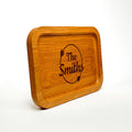 Hardwood Catch All Valet Tray - Last Name - Quetzal Studio