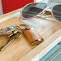 Wooden Keychain - Groomsman - Quetzal Studio
