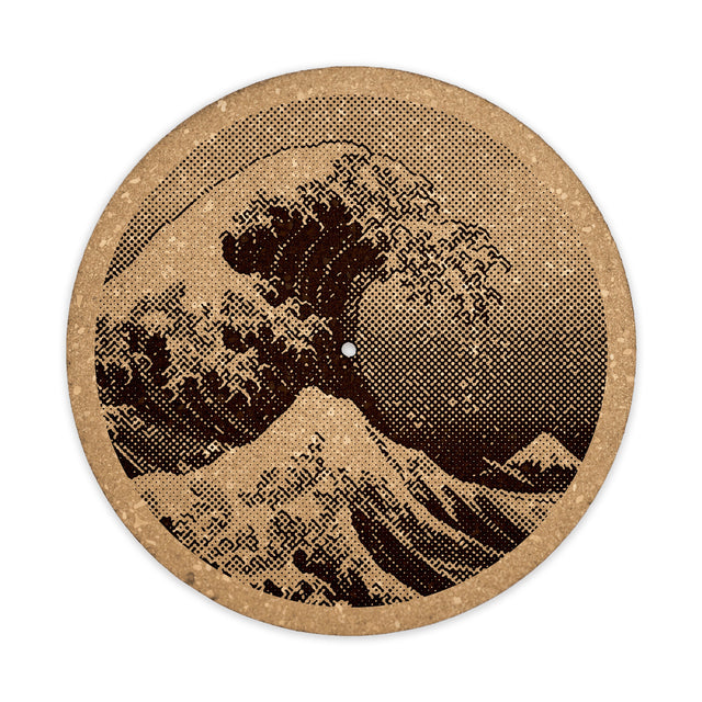 Wave Cork Turntable Slipmat | Enhanced Static-Repellant Audiophile Vinyl Accessory | Quetzal Studio