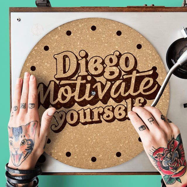 Motivate Cork Turntable Slipmat | Enhanced Static-Repellant Audiophile Vinyl Accessory | Quetzal Studio