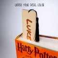 Personalized Wood Bookmark with Tassel - MONSTER GROUP - Quetzal Studio